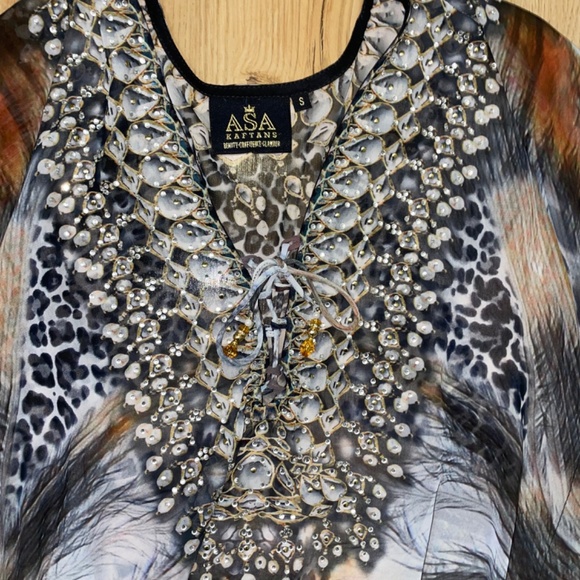 Asa Kaftans ‘Capri’ Short Kaftan. NWOT - Picture 5 of 16